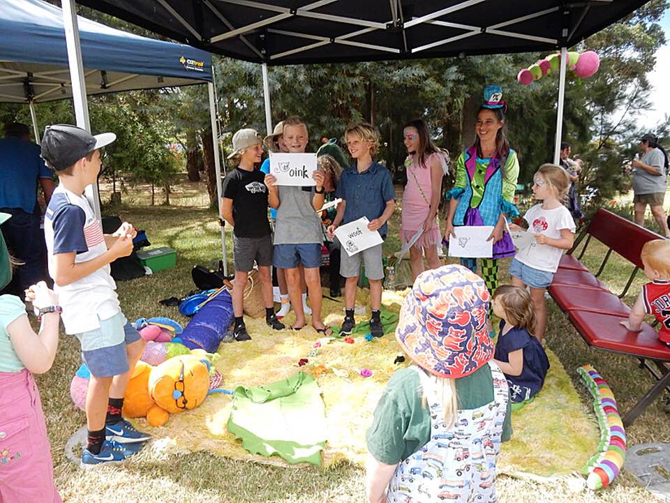 Kids activities at the 2018 Toora Pear Party