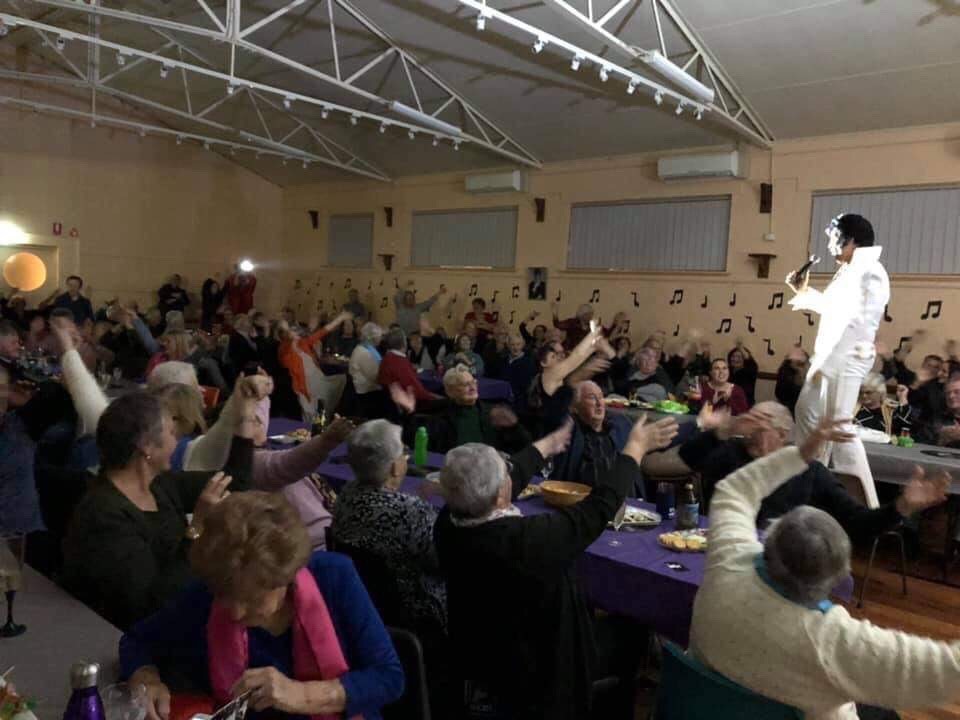 Elvis comes to Welshpool.  Damian Mullin wowed the audience at the Welshpool Memorial Hall 