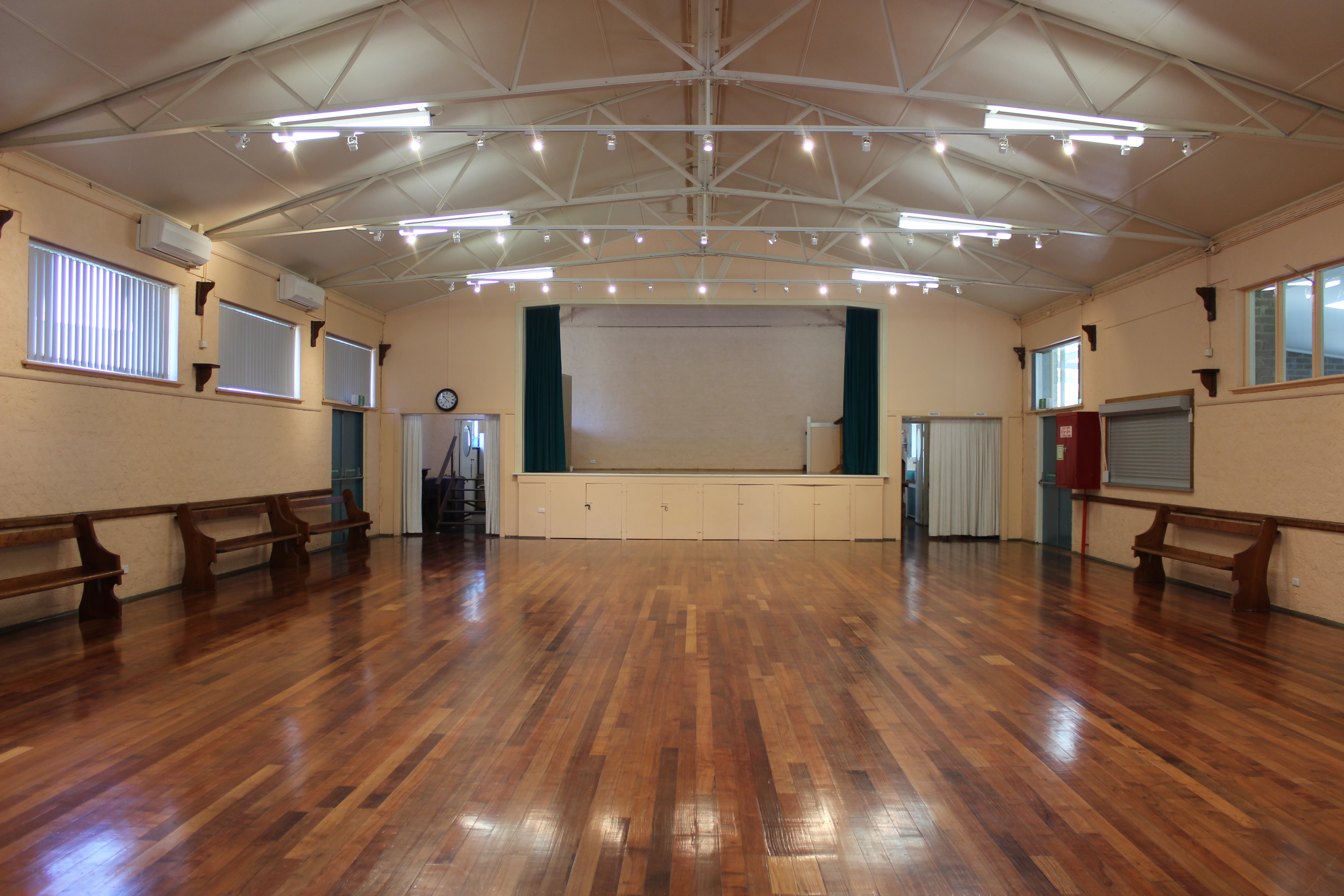 Beautifully furbished main hall with front stage area