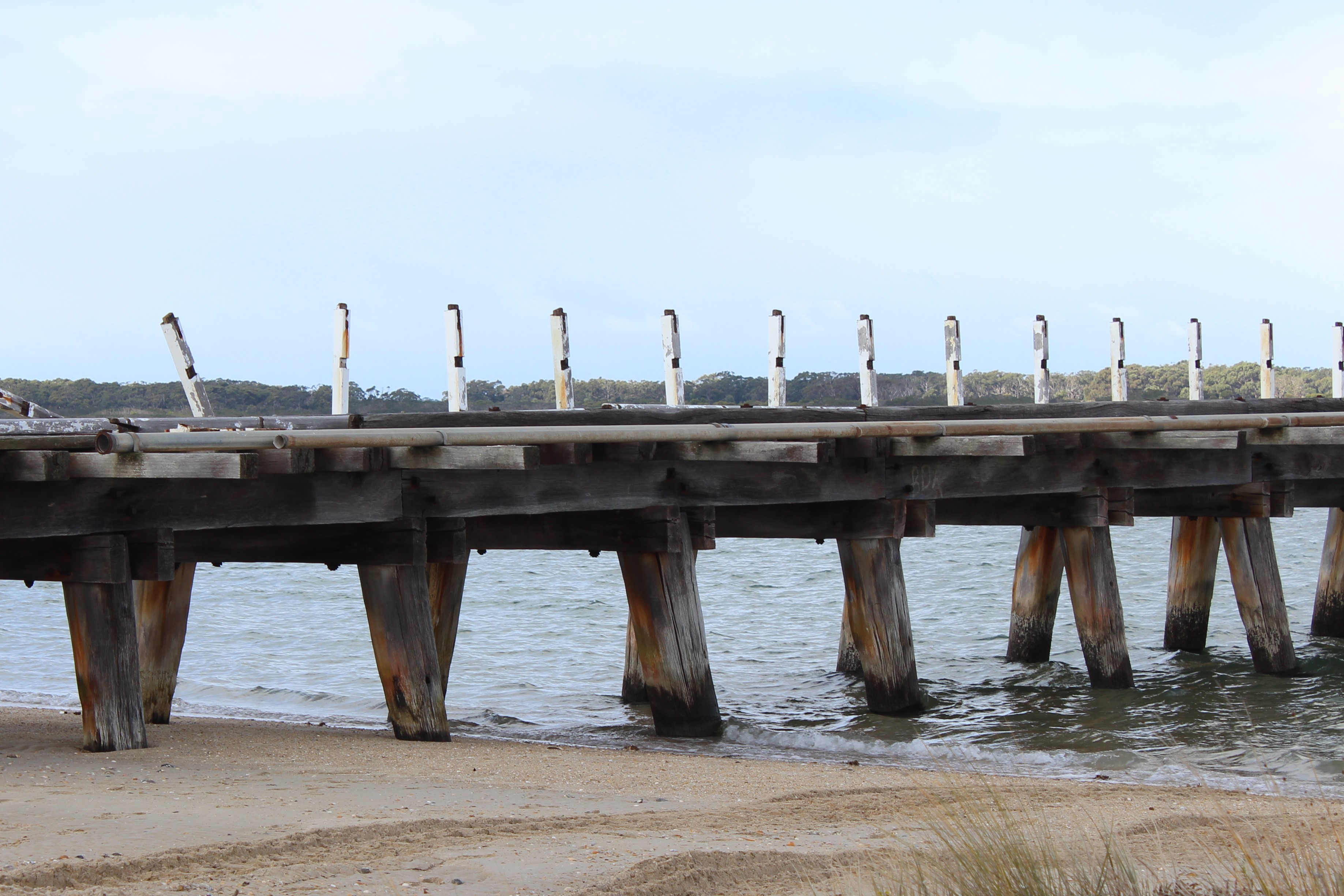 Removing the old posts from the Long Jetty