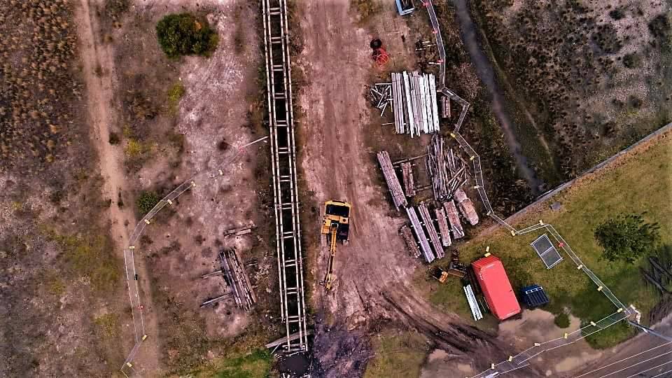 Another great shot of works on the Long Jetty - Aug '17