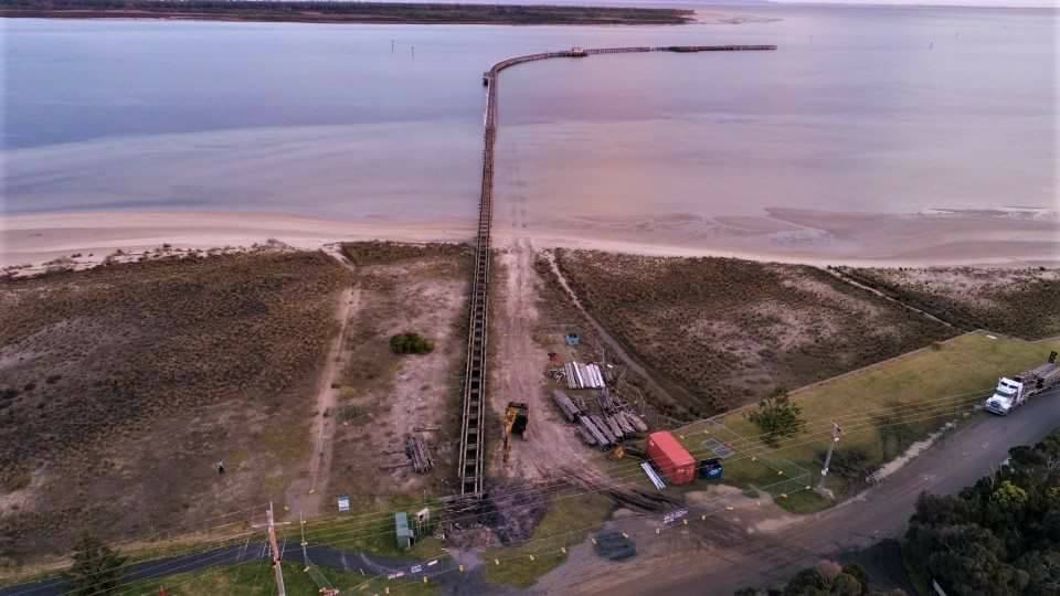 The Long Jetty from above - Aug '17