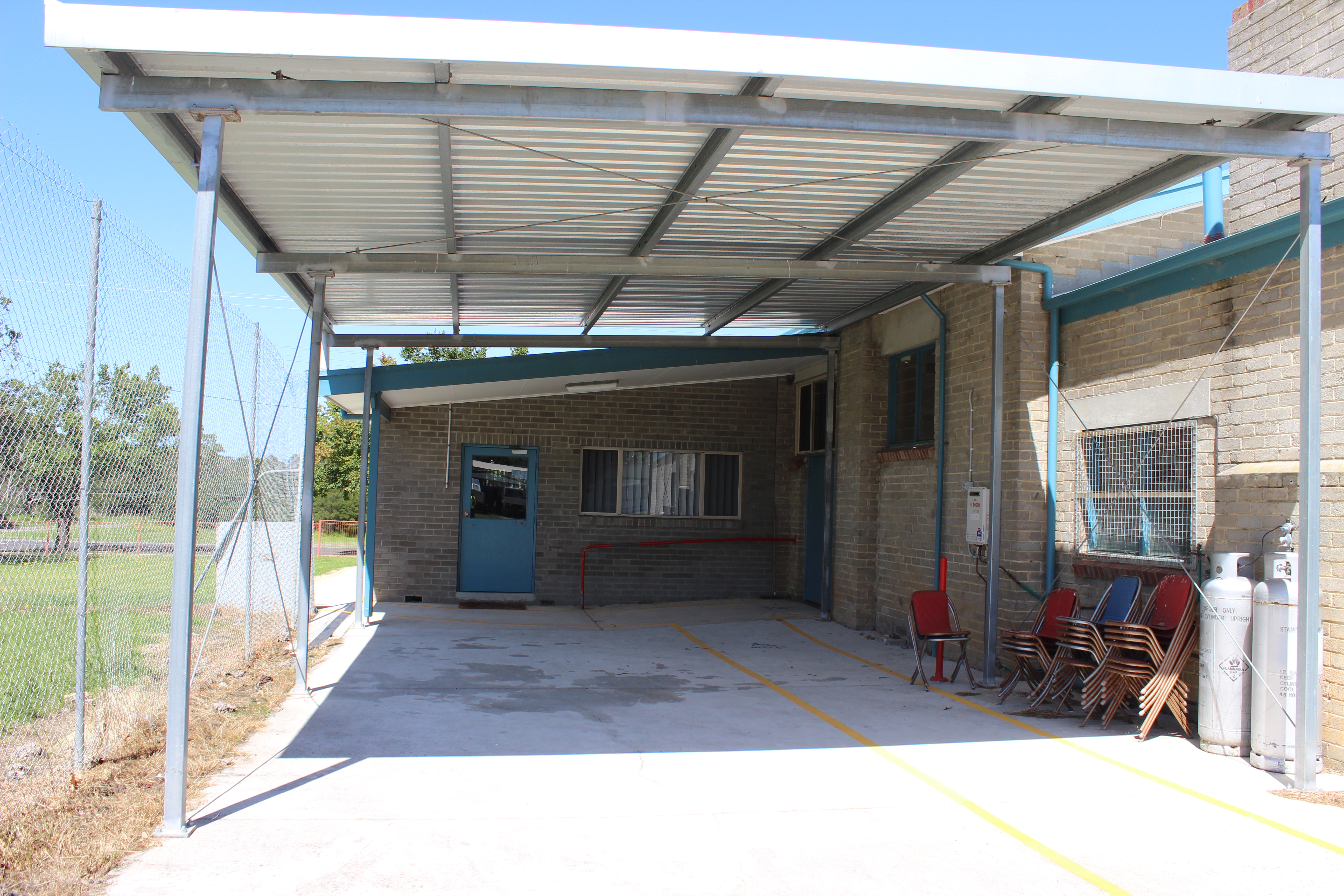 Easy access to kitchen and hall from rear entrance